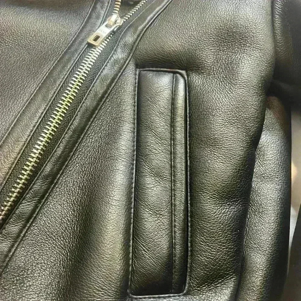 Zara Girls Combo Double Faced Biker Moto Jacket Black Cream - Picture 5 of 10